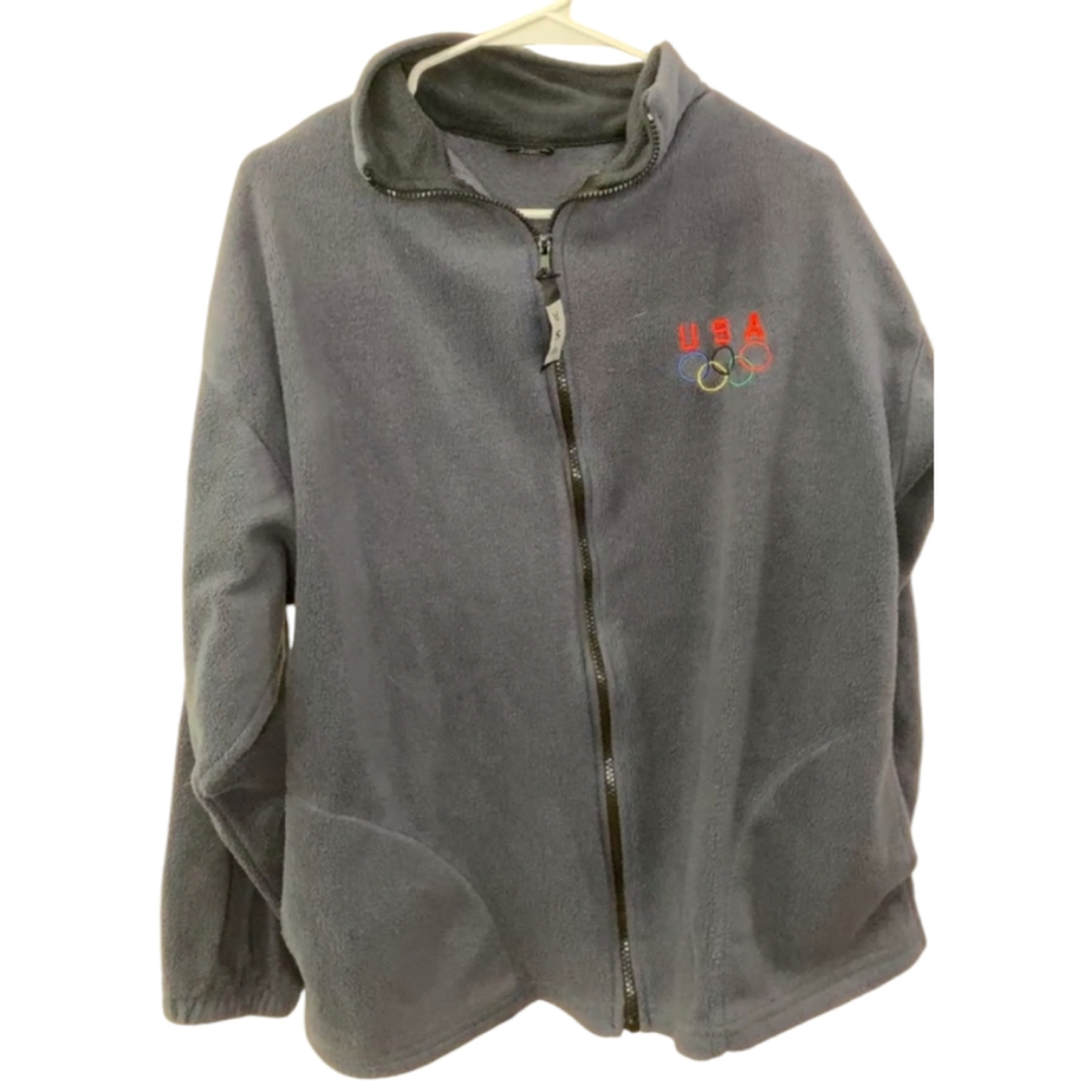 Vintage Olymics mens fleece size‎ large